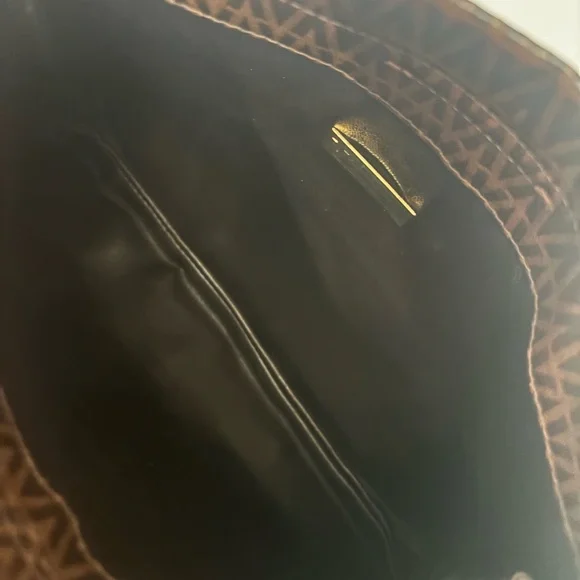 Valentino Dark Brown Patterned Clutch - Picture 4 of 5